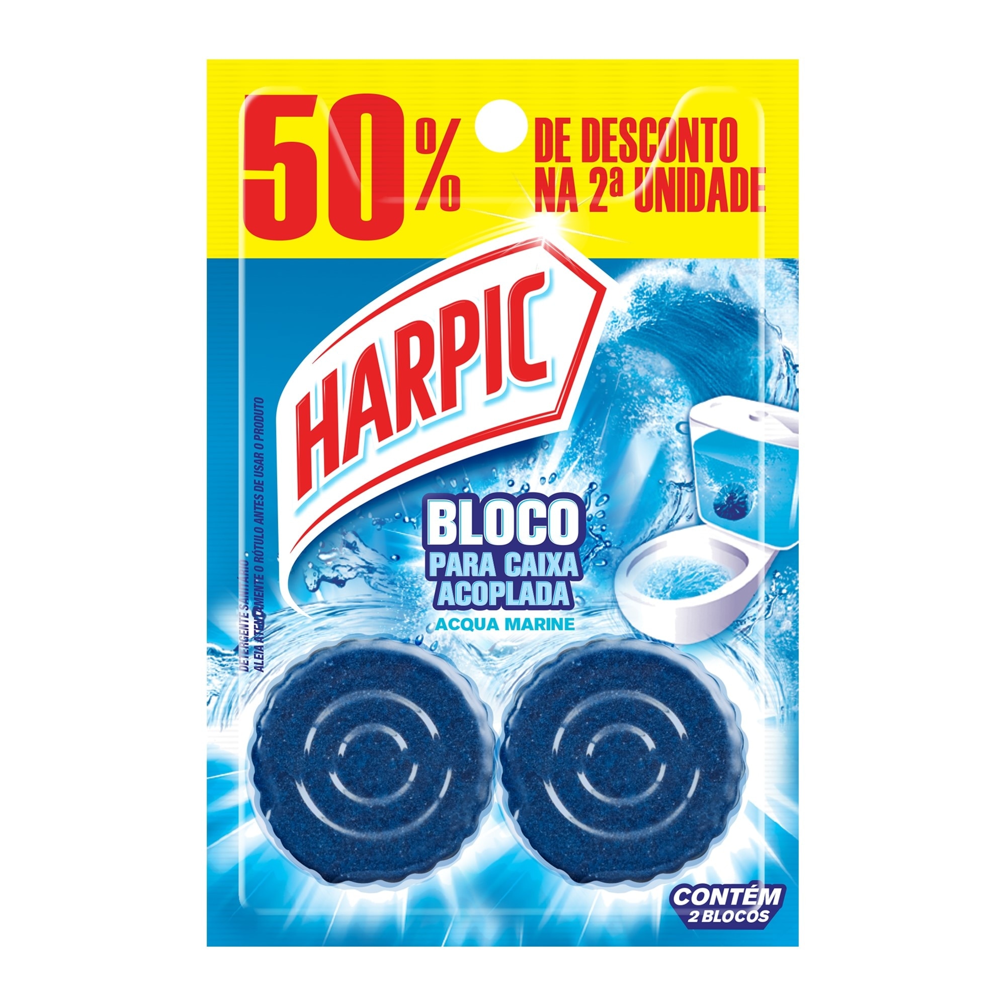 Bloco Harpic para Caixa Acoplada - 50% Desconto na 2ª Unidade 100g