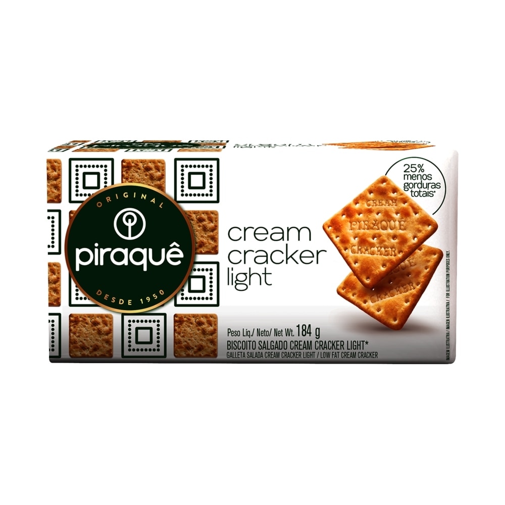 Biscoito Piraquê Cream Cracker 184g