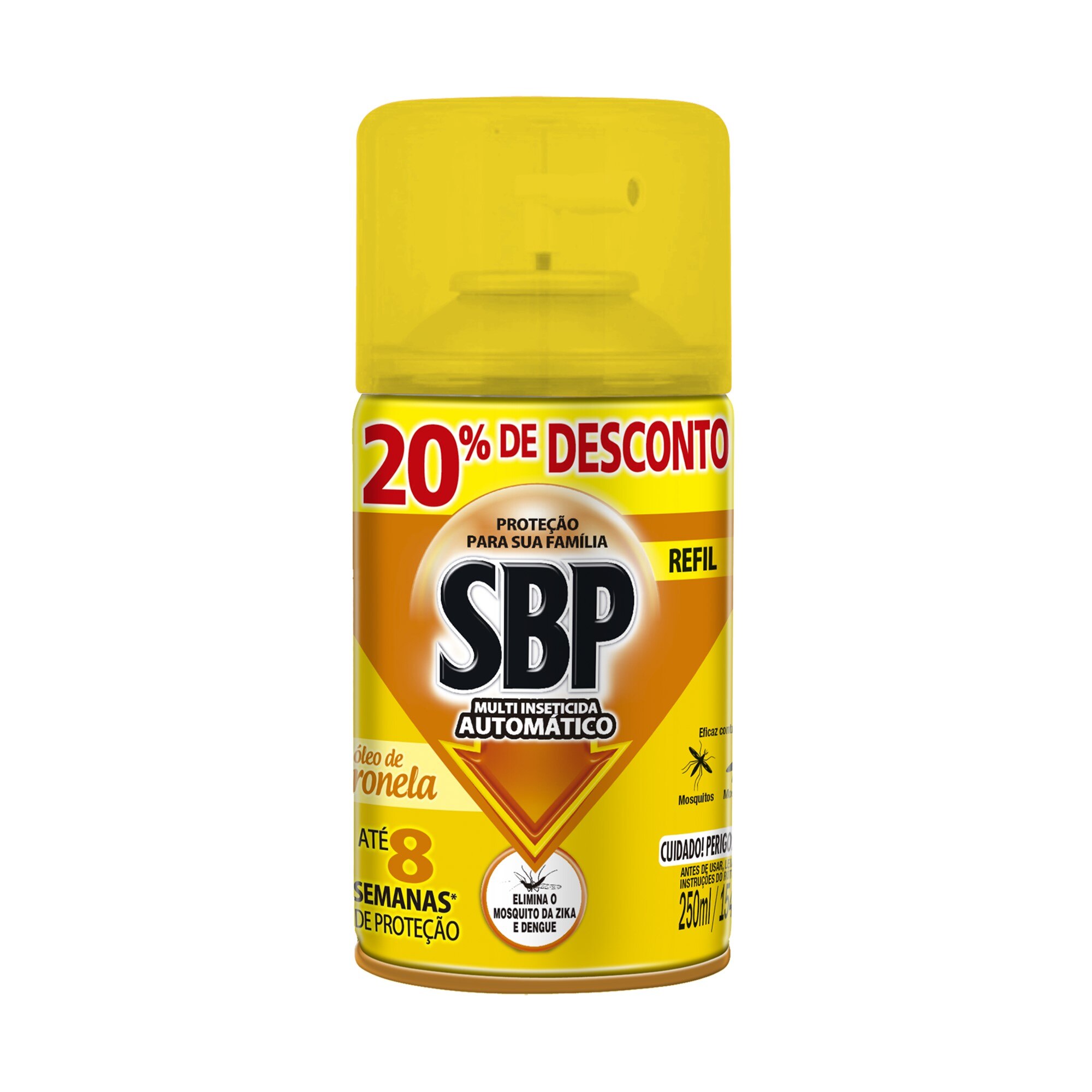 Refil Multi-Inseticida SBP Aparelho Automático 20% Desconto 250ml